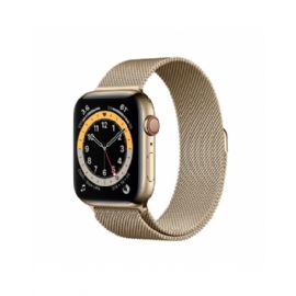 Apple Watch Series 6 GPS + Cellular, 44mm Gold Stainless Steel Case with Gold Milanese Loop - M09G3TY/A